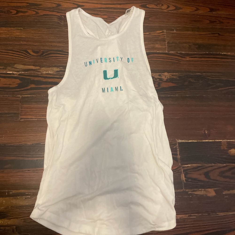 University of Miami White Tank Top